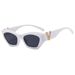 Men's Sunglasses New V Shaped Button Decorated Summer Ladies Fashion Sunglasses Personalized Cat Eye Ladies Sunglasses_viptrois.com