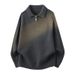 Men's Premium Half-Zip Polo Knit Sweater – Classic Old Money Style Pullover (Black/Charcoal/Beige) – Comfort Fit, Breathable & Stretchable_viptrois.com