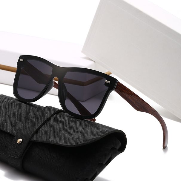 New Cross-border Sunglasses, Real Film Mercury Glasses, One-piece Ink Decorative Anti-wood Grain Borderless Colorful Sunglasses_viptrois.com