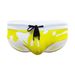 UXH Printed With Cup, Three-Dimensional Enhancing Anti-Exposure Beach Men's Triangle Swim Trunks_viptrois.com