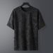 Men's Clothing Jacquard Trendy All Match Tops Short Sleeved T Shirts_viptrois.com