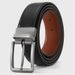 Men's Belts Men's Double Sided Belt With Pin Buckle And Rotatable Business Perforated Belt Casual Pants Belt_viptrois.com