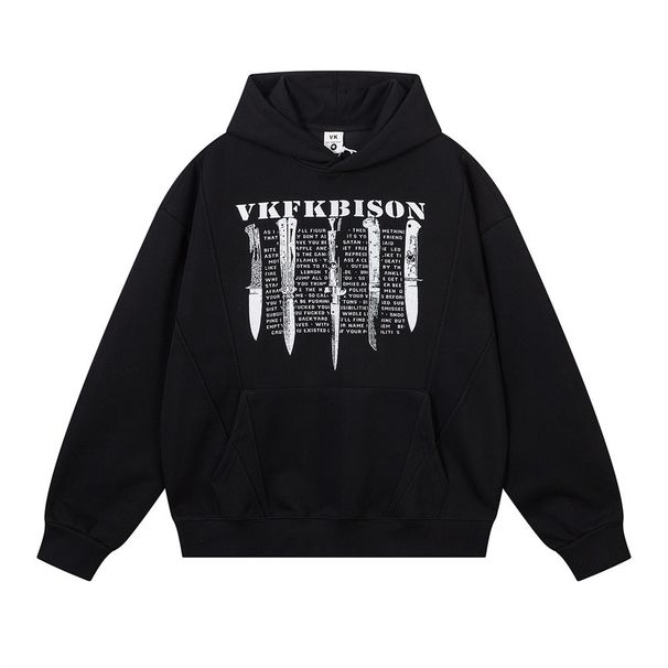 American Style Printed Letter Loose Long Sleeve Autumn Winter Men's Vibe Street Fashion Pullover Casual Hoodie_viptrois.com