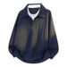 Oversized Layered Collar Sweatshirt For Men, Casual Long Sleeve Pullover, Streetwear Fashion For Spring & Autumn_viptrois.com