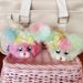 Creative Plush Big Ear Rabbit Keychain School Bag Pendant Gradient Cartoon Doll Gift Lolita Jewelry_viptrois.com