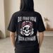 Cross-border Manufacturer's Best-selling Direct Sales Summer New European And American Printed Unisex Short-sleeve_viptrois.com