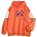 2024 Spring And Autumn Color Block High-End Bowknot New Cool Internet Celebrity Long Sleeve Sweatshirt_viptrois.com