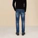 Man's clothing Simple and generous classic five-bag jeans men micro elastic fashion men's straight leg pants_viptrois.com