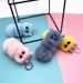 Bag Charm New Cute Candy Color Cartoon Plush Bag Pendant Car Key Chain Accessories_viptrois.com