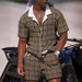 Men's Clothing Men's Summer Men's Hawaiian Short Sleeved Shirt 3D Digital Printing Shirt Suit Men_viptrois.com
