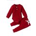 Baby clothing Autumn and winter children's two-piece long sleeve jumpsuit for boys and girls with trousers base_viptrois.com