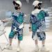 Mother & Kids 2024 Summer Middle and Large Children's Short Sleeve Suit Thin Boys Summer Clothes New Boys Sports Quick Dry Children's Two-piece Suit_viptrois.com