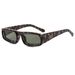 Men's Sunglasses New Square Frame Sunglasses Personality Double Circle Metal Frame Fashionable And Simple Sunglasses Rectangular Sunglasses_viptrois.com