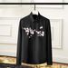 Men's Clothing Trendy Slim Fit Men's Casual Shirt Plum Blossom Print Premium Embroidered Dress Shirt Long Sleeve Oxford For Formal & Casual_viptrois.com
