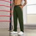 Men's Minimalist Casual Pants – Lightweight Polyester Straight-Leg Trousers For Everyday Wear (M-4XL)_viptrois.com
