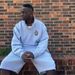Men's Clothing Street Style Embroidered Badge Royal Grey Half Zip Stand Collar Sweatshirt Trendy Sweatpants Tracksuit_viptrois.com