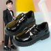 Children's Shoes Boys' Leather Shoes Spring And Autumn 2025 New Korean Version British Style Big Children And Little Girls Student Performance Shoes_viptrois.com
