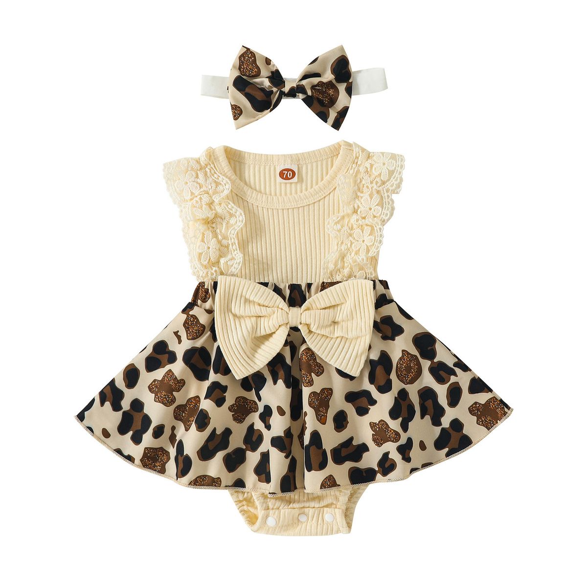 Mother Kids Summer Lace Stitching Flowers Full Print One Piece Five Color Romper Baby And Toddler Suit_viptrois.com