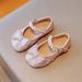Girls Princess Shoes 2024 Spring and Autumn New Children's Shoes Small Leather Shoes Girls Shining Crystal Shoes Baby Shoes_viptrois.com