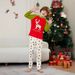 Christmas Santa Deer Christmas tree letters Christmas family suit printed homewear sleep_viptrois.com