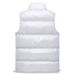 Men's Quilted Puffer Vest – Lightweight Winter Layering Piece With Glossy Finish, Breathable Polyester Fill (S-5XL, Black/Grey/White, Side Pockets)_viptrois.com