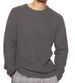 Men's Clothing New Men's Long Sleeved Round Neck Casual Men's Knitted Sweater Loose Pullover Solid Color Top_viptrois.com