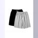 Japanese Harajuku Style Solid Color Casual Shorts For Men - Loose Fit Breathable Summer Short Pants With Elastic Waistband_viptrois.com