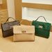 Women's Bags Crocodile Pattern Bullet Lock Two Piece Small Square Bag Spring And Summer New Personalized Ladies Coin Bag_viptrois.com
