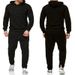 Cross-Border European American Spring And Autumn New Men's Sports Two-Piece Trendy Pullover Hooded Sweatshirt Set_viptrois.com