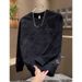 2025 Autumn And Winter Fleece Thickened Sweater Men's Trend Tie-dye Letter Steel Stamp Top_viptrois.com