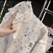 Spring Haute Couture Distressed Patch Casual Shirt Jacket With Trendy Personality, Ruffled And Handsome Jacket, Couple_viptrois.com