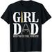 Camiseta Casual Algodón De Manga Corta ZOCAVIA Vintage Simple Impresa "Girl Dad Her Protector Forever" Para Hombres Y_viptrois.com
