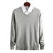 Autumn And Winter V-neck Sweater, Slim Fit Long Sleeved Knitted Sweater, Warm Base Sweater, Knitted Sweater_viptrois.com