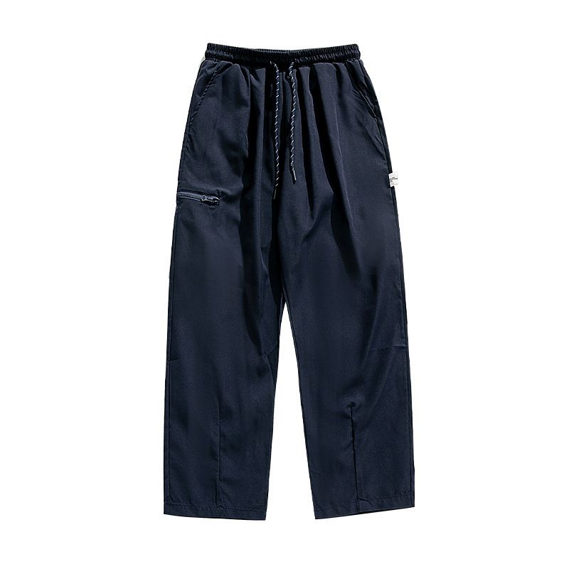 Men's Clothing Side Zipper Pocket Design Workwear Casual Pants Men 2025 Spring Functional Style Outdoor Three Dimensional Pleated Trousers_viptrois.com