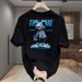 【 Lanya 】 High Quality Casual T-shirt New Pure Cotton Men's Round Neck Trendy Brand Summer Print T_viptrois.com