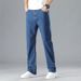 Men's Clothing Plus Size Spring And Summer Thin Extra Large Men's Jeans Fat Loose Straight Plus Size Fat Guy_viptrois.com