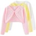 Spring New Style Heavy Crochet V Neck Children's Sweater Shawl Coat Thin Wholesale Pure Cotton Girls Knitted Cardigan_viptrois.com