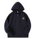Unisex Oversized Zip-Up Hoodie – Embroidered Letter Patch & Streetwear Style_viptrois.com