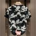 2024 New Summer Short Sleeved Round Neck T-shirt Trend Korean Version Fashionable Slim Fit Ice Silk Top Men's Clothing_viptrois.com