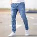 Men's Clothing high quality men's slim fit stretch jeans skinny jeans men's jeans_viptrois.com