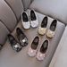 Mother & Kids Performance Shoes Sequined Princess Shoes Korean Version Girls Children's Crystal Shoes Soft Bottom_viptrois.com