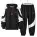 Men's Clothing Sports Suits For Men Style For Spring And Autumn, Trendy Youth, Handsome, Fashionable, Casual, Contrasting Colors, Two Piece Suits_viptrois.com