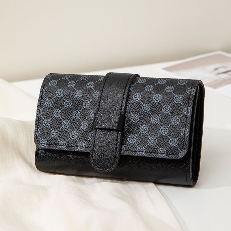 Women's Bags Dot Print Ladies Handbag Card Holder New Style Fashion Simple Three Fold Multi Card Slot Handbag_viptrois.com