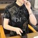 Summer New High End Korean Youth Men's Leading Collar Cotton Short Sleeved Polo Shirt Half Cut Sleeve T-shirt_viptrois.com
