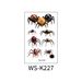 Body Art Waterproof Sweat Simulation Three Dimensional Spider Tattoo Stickers Spider Web Halloween Tattoo Stickers_viptrois.com