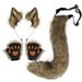 Halloween outfit plush fox ear headband_viptrois.com