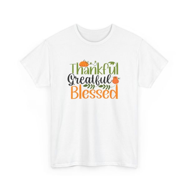 Fall Aesthetic T-Shirt Mens Womens Tees Top | Autumn Leaves Shirt | Thankful Greatful Blessed Tee_viptrois.com