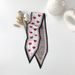 New original design retro Korean small silk scarf for women all match spring and autumn love multifunctional hairband decorative scarf_viptrois.com