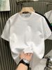 European Fashion Trendy Brand Light Luxury Men's Short Internet Celebrity Niche Hot Diamond High-end Round Neck Half_viptrois.com