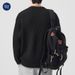 Pure Muqiu Men's Clothing | Two-Piece Colo-Block Textued Pine Gid Thick Yan Men Loose Wam Reto Knitted_viptrois.com